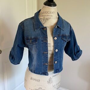 Denim Short Sleeve Denim Jacket